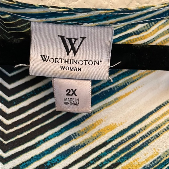 Women's Multicolor Chevron Top - Picture 2 of 2